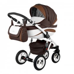 B9 - Детская коляска Adamex Barletta NEW 2 в 1 Ecco кожа 50%
